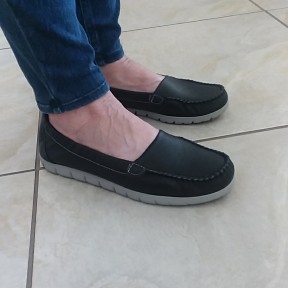 SAS women's black slip on skimmers shoes size 8 N - Picture 4 of 4